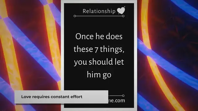 'Video thumbnail for Once he does these 7 things, you should let him go'