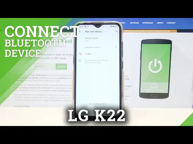 'Video thumbnail for How to Connect Bluetooth Device to LG K22 – Bluetooth Connection'