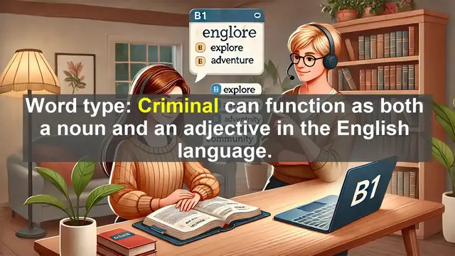 Video thumbnail for 2500 Must Know CEFR B1 Vocabulary - What Does 'Criminal' Really Mean? A Closer Look at the Word