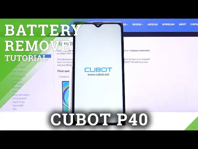 'Video thumbnail for How to Remove Battery from CUBOT P40 – Open Back Cover'