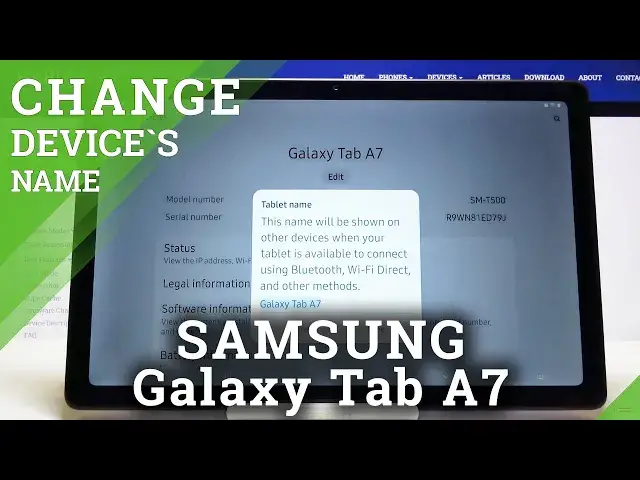 'Video thumbnail for How to Change SAMSUNG Galaxy TAB A7 Name'