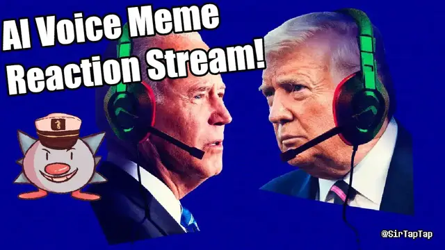 Video thumbnail for 🔴Voice AI Memes Reaction/Watch Party | SirTapTap Reacts to Presidents Gaming