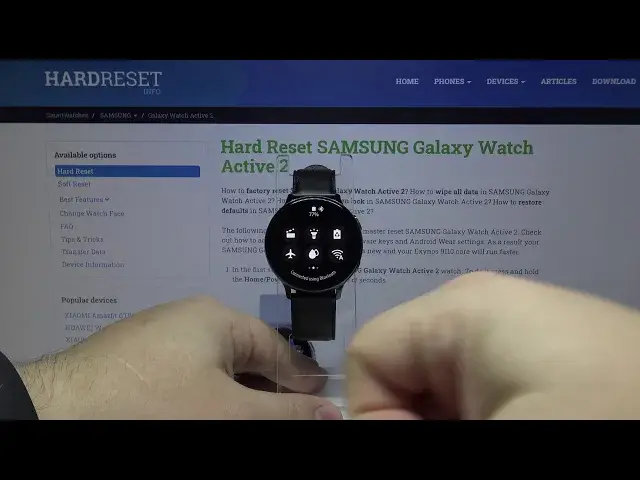 'Video thumbnail for How to Turn On Airplane Mode in SAMSUNG Galaxy Watch Active 2 – Disable Connection'