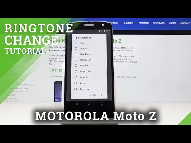 'Video thumbnail for How to Change Ringtone on MOTOROLA Moto Z Play – List off all Ringtones'