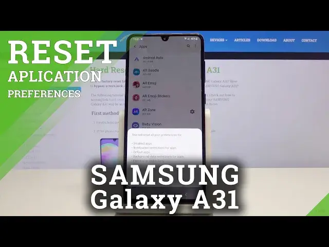 'Video thumbnail for How to Reset App in SAMSUNG Galaxy A31 – Restart Apps Settings'