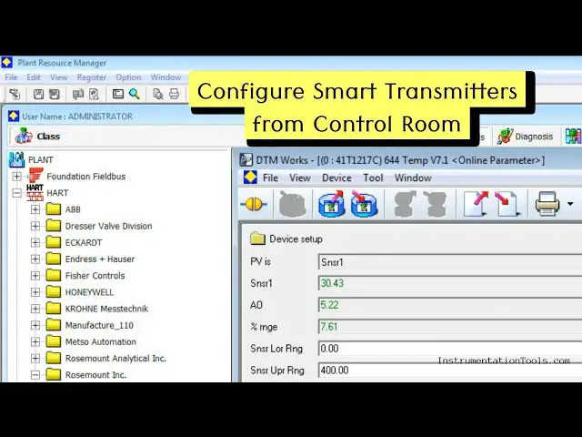 Video thumbnail for Configure Smart Transmitters from Control Room - Asset Management Software