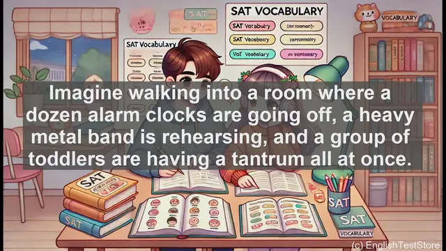 Video thumbnail for 5000 Must Know SAT Vocabulary - Cacophony: Understanding the Chaos of Sound