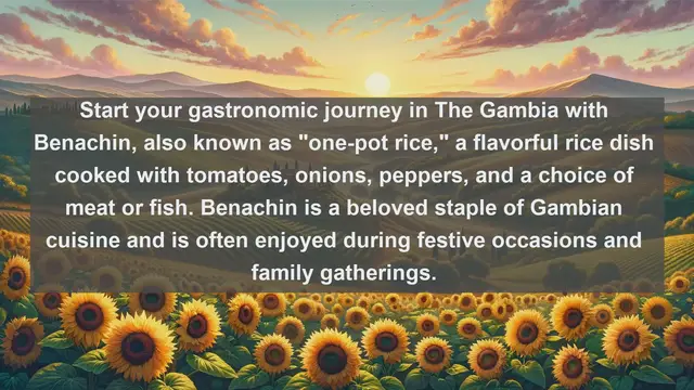 Video thumbnail for Flavorful Discoveries: Top 10 Must-Try Gambian Dishes for Food Lovers!