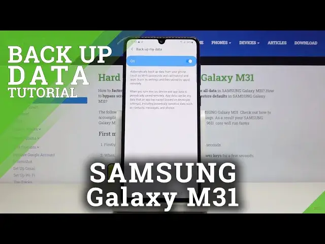 'Video thumbnail for How to Enable Google Backup in SAMSUNG Galaxy M31 – Manage Google Account'