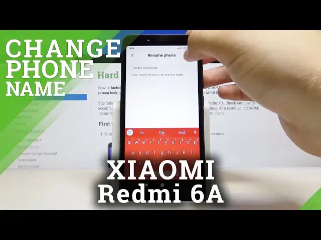 'Video thumbnail for How to Rename XIAOMI REDMI 6A – Change Device Name'
