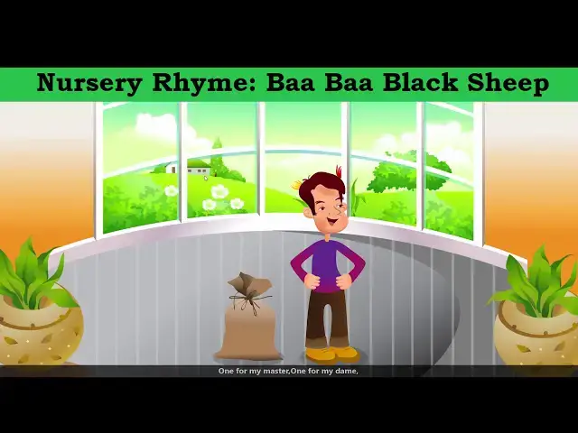 'Video thumbnail for Nursery Rhyme | Baa Baa Black Sheep with Lyrics'