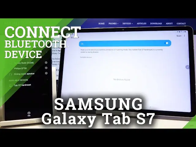 'Video thumbnail for How to Pair Device with Samsung Galaxy Tab S7 - Connect Bluetooth Device'
