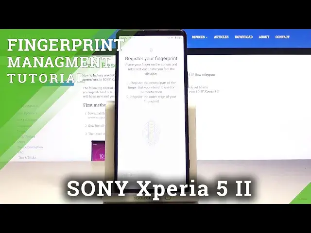 'Video thumbnail for How to Set Up Fingerprint Unlock in Sony Xperia 5 II – Add Fingerprint'