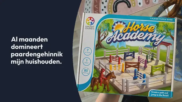 Video thumbnail for Horse Academy van SmartGames, een nieuwe puzzeluitdaging met paarden