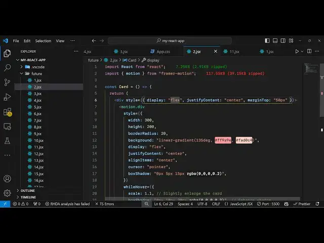Video thumbnail for React.js framer-motion Library Example to Animate HTML Elements in Browser Using JSX
