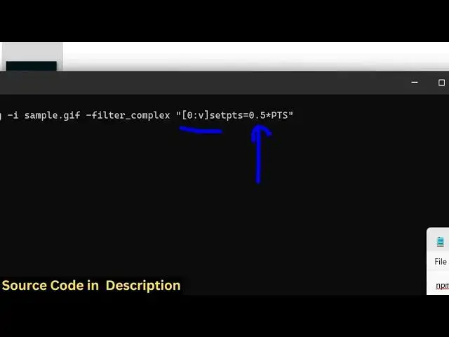 Video thumbnail for FFMPEG Command to Change Playback Speed of GIF Animation File in Terminal