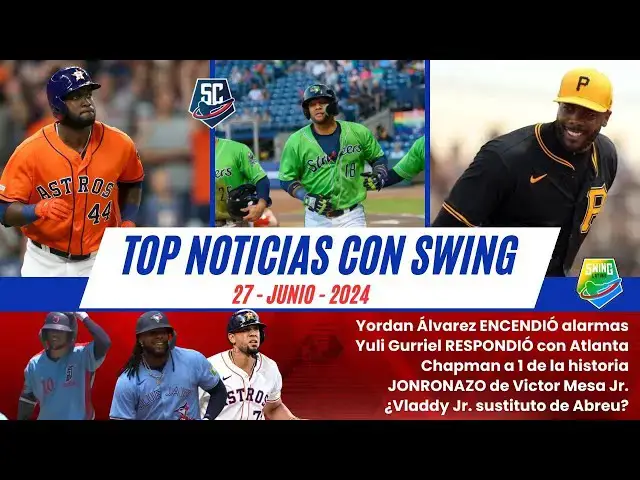 'Video thumbnail for Yordan Álvarez ENCENDIÓ alarmas / Yuli Gurriel RESPONDIÓ / Aroldis Chapman HISTÓRICO'