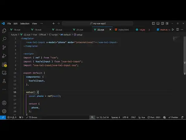 Video thumbnail for Build a Vue.js 3 International Phone Number Form Input Field With Country Codes in Browser Using TS