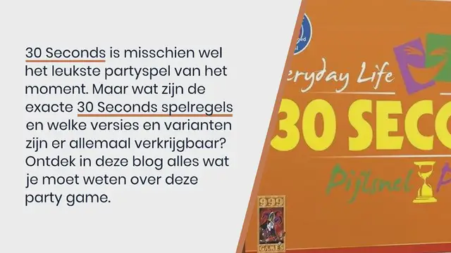 Video thumbnail for 30 Seconds Spelregels, Versies en Varianten