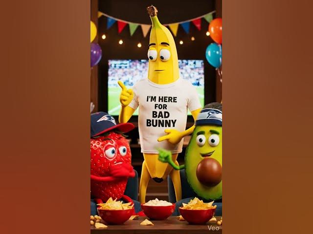 Video thumbnail for That one friend who only came for Bad Bunny🍌🍓🥑 #SuperBowl #HalftimeShow #Relatable