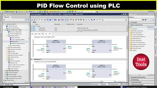 Video thumbnail for PID Flow Control Using PLC - Siemens Tia Portal, Factory IO Simulation