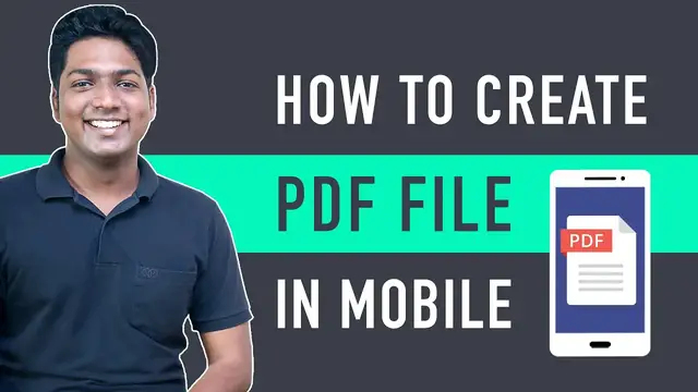 Video thumbnail for How to Create a PDF file on your Mobile