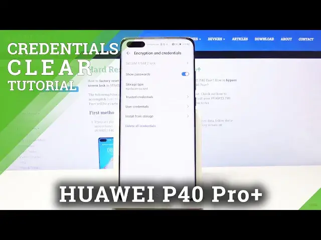 'Video thumbnail for How to Clear Credentials in HUAWEI P40 Pro+ – Delete Licenses'