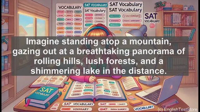 Video thumbnail for 5000 Must Know SAT Vocabulary - Understanding 'Vista': A Word for Expansive Views