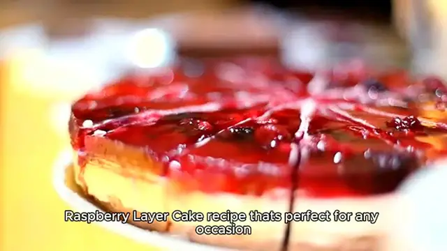 Video thumbnail for Raspberry layer cake Recipe
