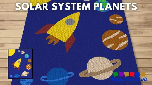 Video thumbnail for FREE GRAPH Solar System Planets C2C & Tapestry Crochet Pattern | Magic Yarn Pixels