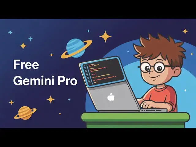 Video thumbnail for How to Get FREE Gemini Pro & Google AI Pro Unlimited for 1 Year as India,US & Brazil Students??