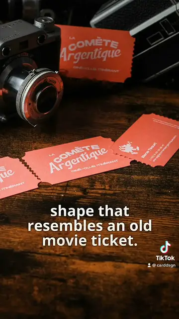 Video thumbnail for Film Club Business Card La Comète Argentique