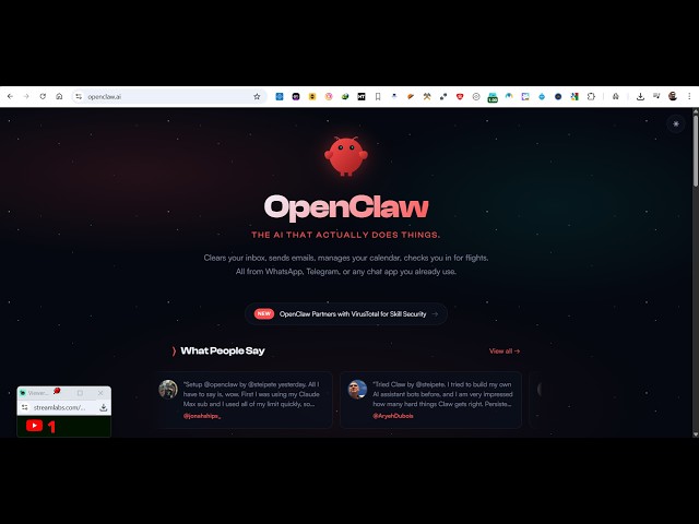 Video thumbnail for OpenClaw Tutorial for Beginners - Crash Course