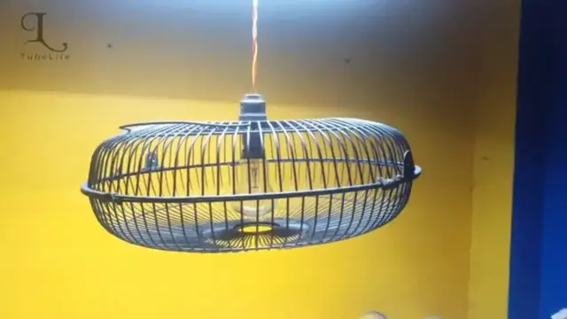 Video thumbnail for how to make a  hanging lamp with old fan | reuse craft ideas