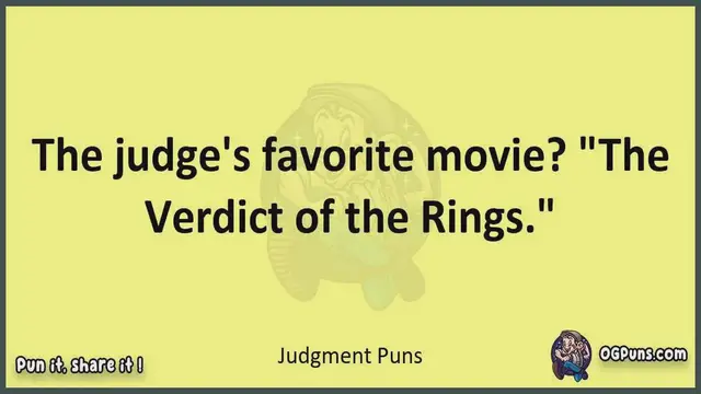 Video thumbnail for Judgment - Jokes, Puns, Wordplays, and Laughter