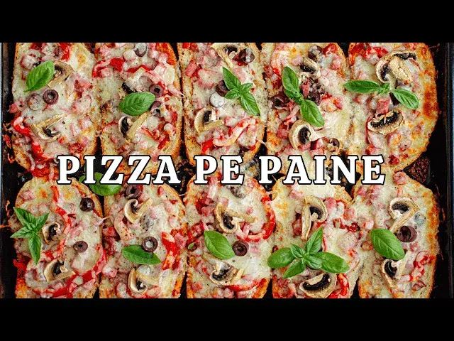 Video thumbnail for PIZZA rapidă pe felii de PÂINE - rețeta veche, gata în 15 minute!