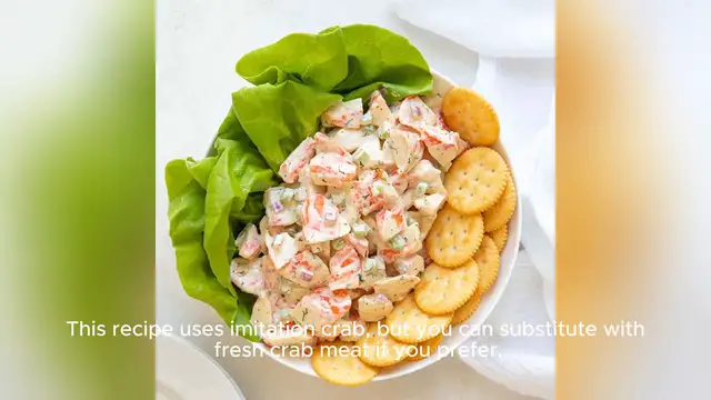 Video thumbnail for crab salad recipe