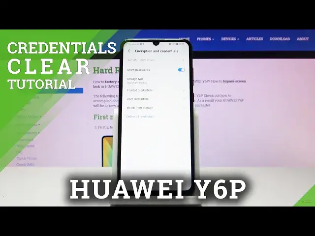 'Video thumbnail for How to Clear Credentials in HUAWEI Y6P – Delete Licenses & Certificates'