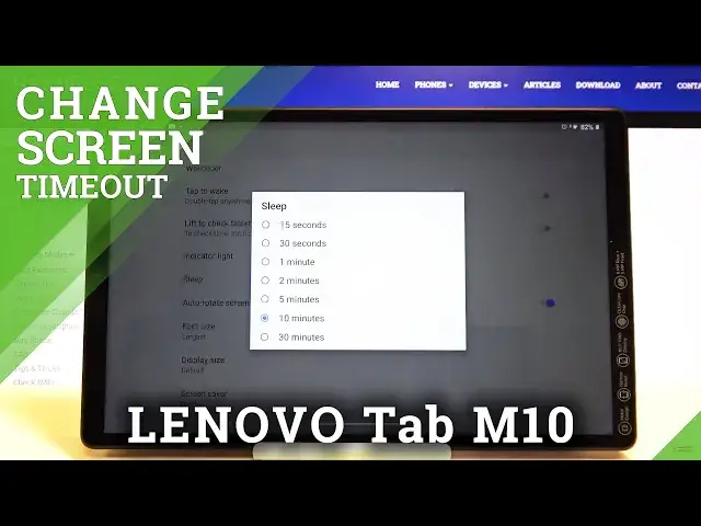 'Video thumbnail for How to Set Timeout in LENOVO Tab M10 – Find Blackout Options'