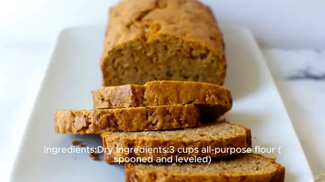 Video thumbnail for Zucchini bread recipe
