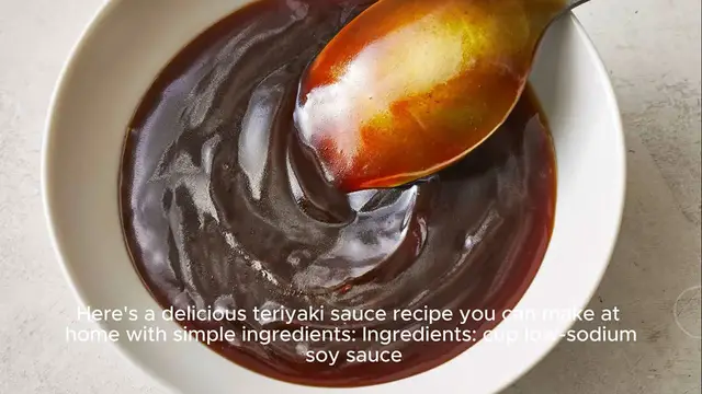 Video thumbnail for Teriyaki sauce recipe