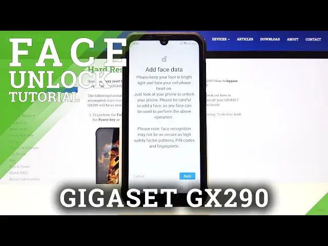 'Video thumbnail for How to Activate Face Recognition in Gigaset GX290 - Set Up Face Unlock'