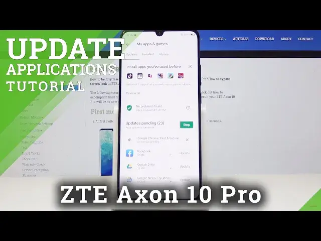 'Video thumbnail for How to Update Apps in ZTE Axon 10 Pro – Newest App Version'