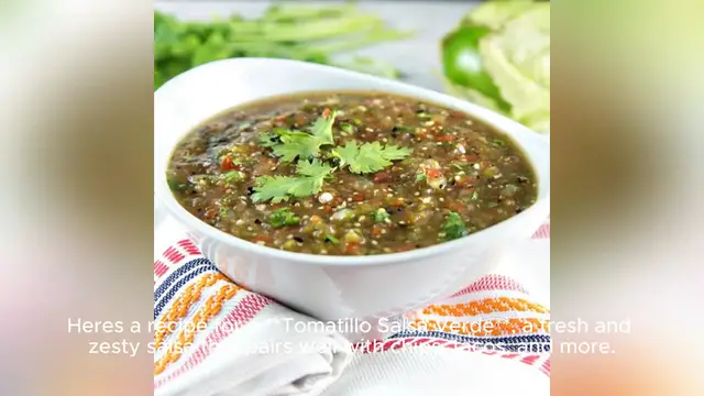 Video thumbnail for tomatillo recipe
