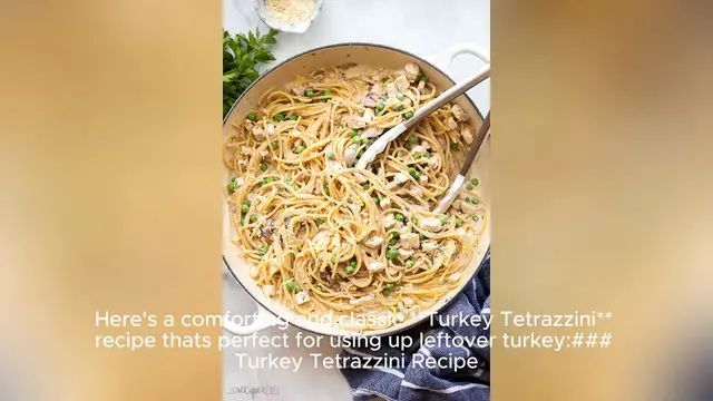 Video thumbnail for turkey tetrazzini recipe
