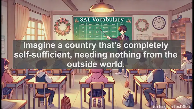 Video thumbnail for 5000 Must Know SAT Vocabulary - Autarchy: Understanding Self-Sufficiency in SAT Vocabulary