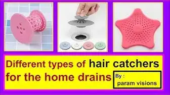 Video thumbnail for Hair catchers for the home drains / Hair strainers for bathroom drains / Hair trap for the sink