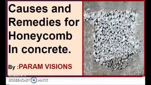 Video thumbnail for Causes and remedies for honeycomb in concrete. /Honeycomb structures in concrete.