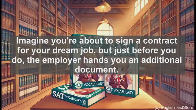 Video thumbnail for 5000 Must Know SAT Vocabulary - What is an Addendum? Key SAT Vocabulary Explained