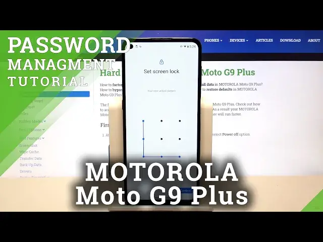 'Video thumbnail for MOTOROLA Moto G9 Plus Screen Lock Function – Set Up Pattern / Password'